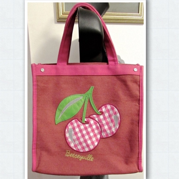 Betsey Johnson Handbags - Betseyville Cherry Fruit Station Pink Tote